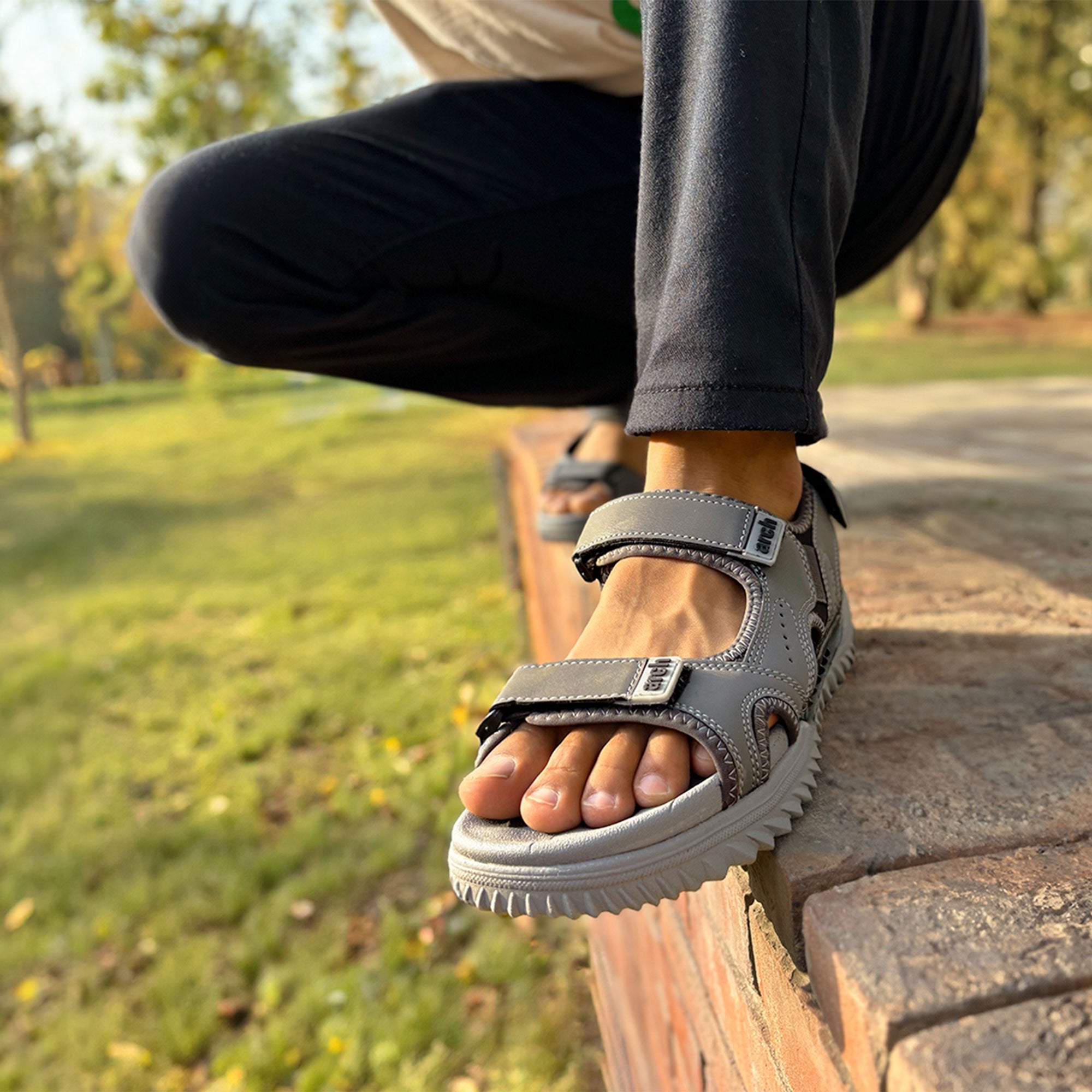 Gray Arch Soft Sandals DZ38