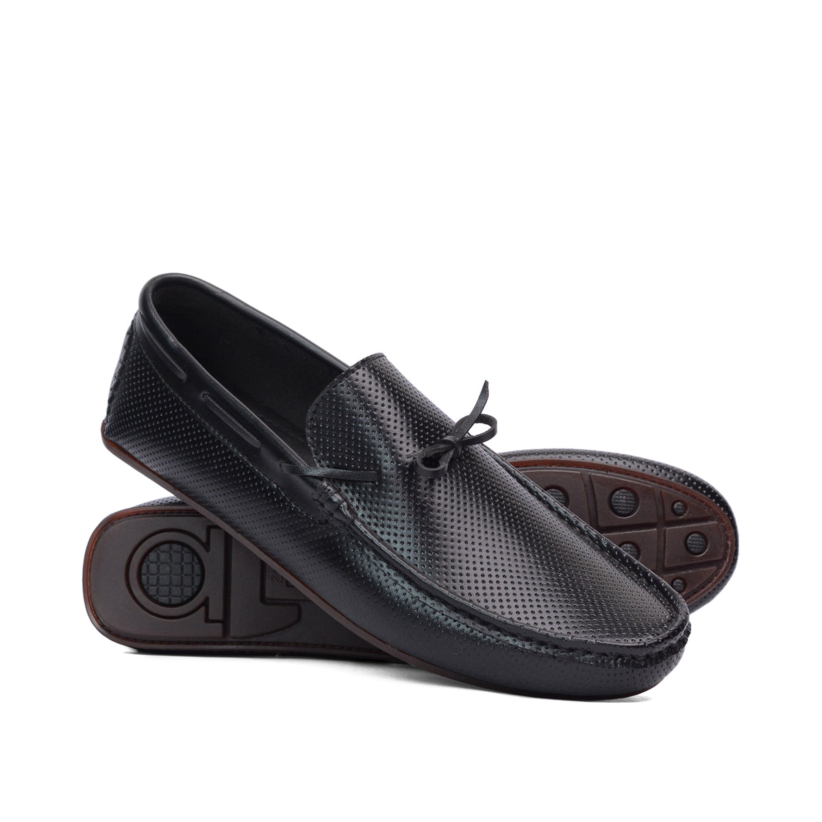 Black Dotted Loafer LS21