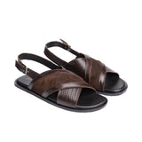 Brown Suede Sandal DZ33