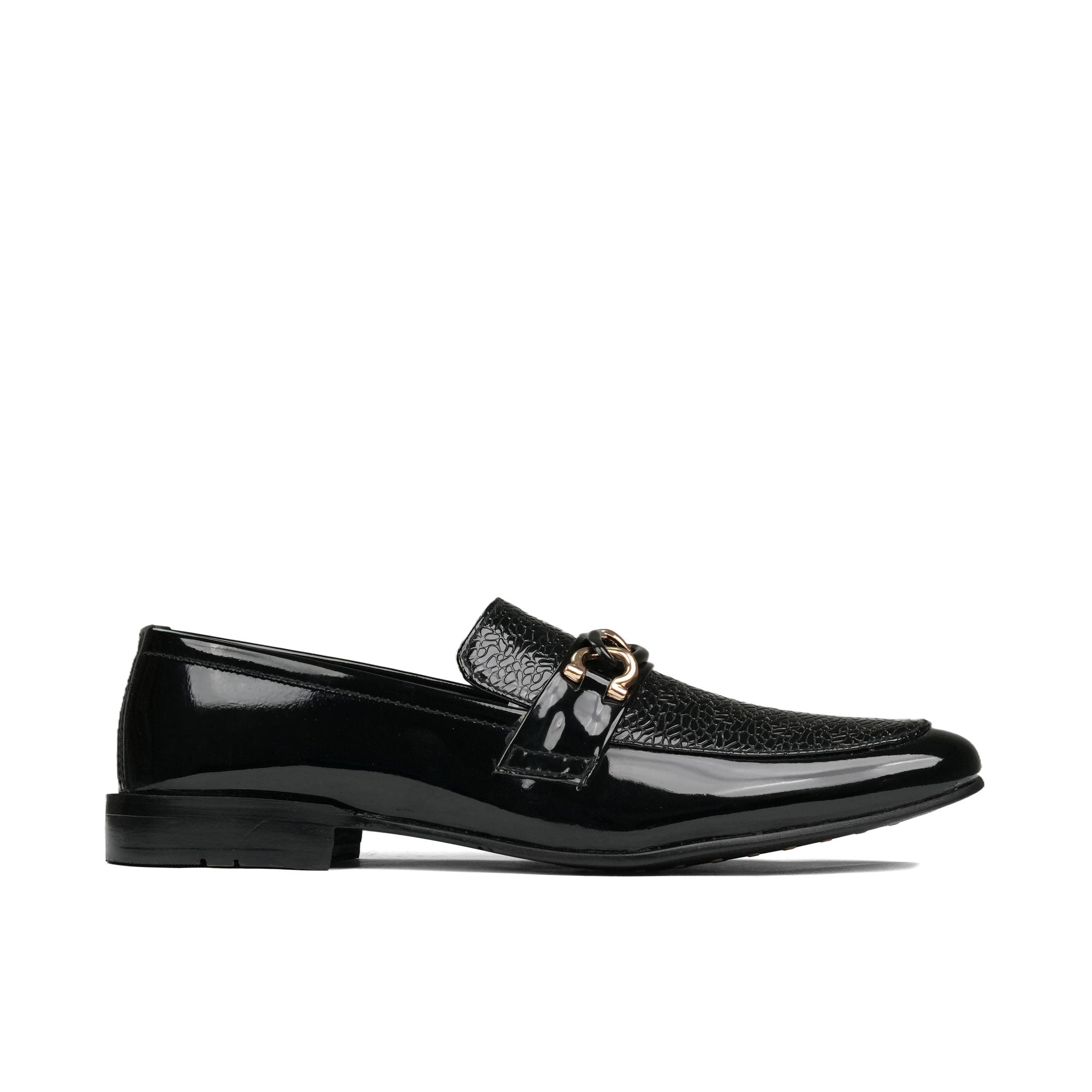 Black Patent Buckle Shoe FT11