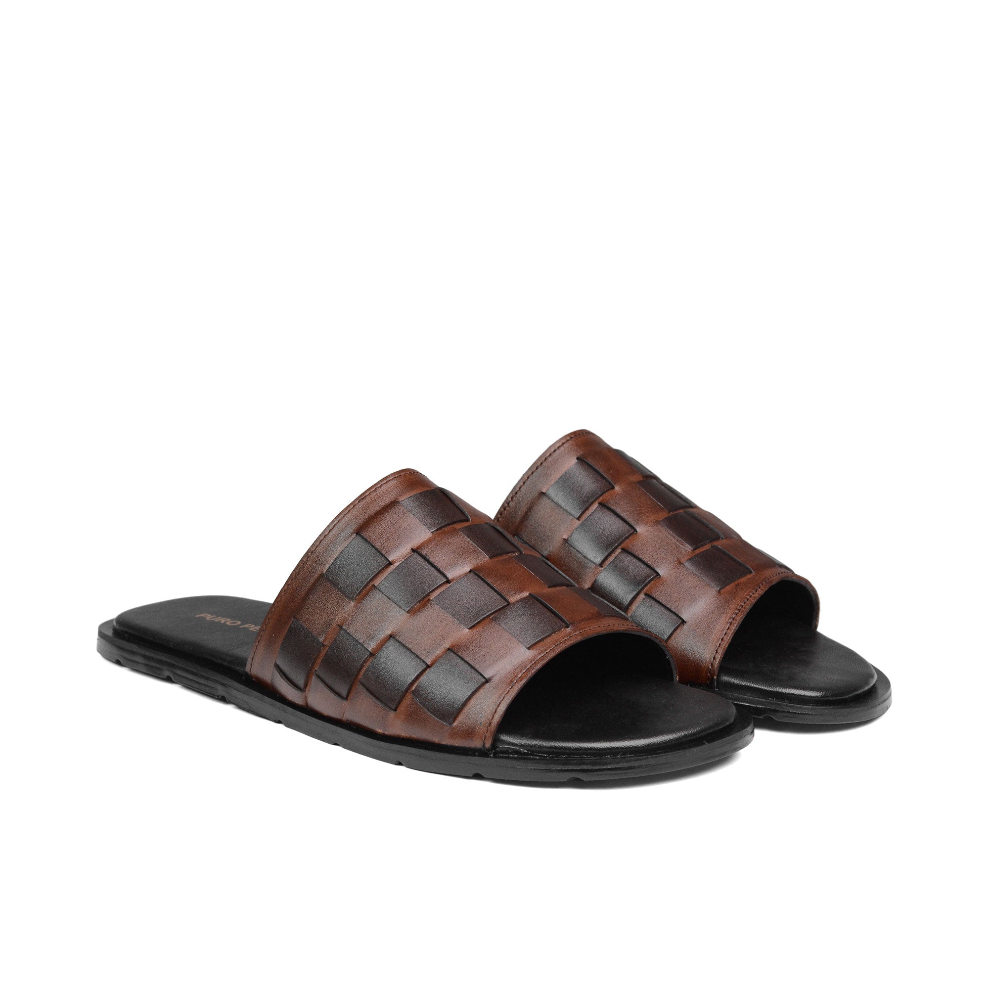 Brown Woven Slipper SA50