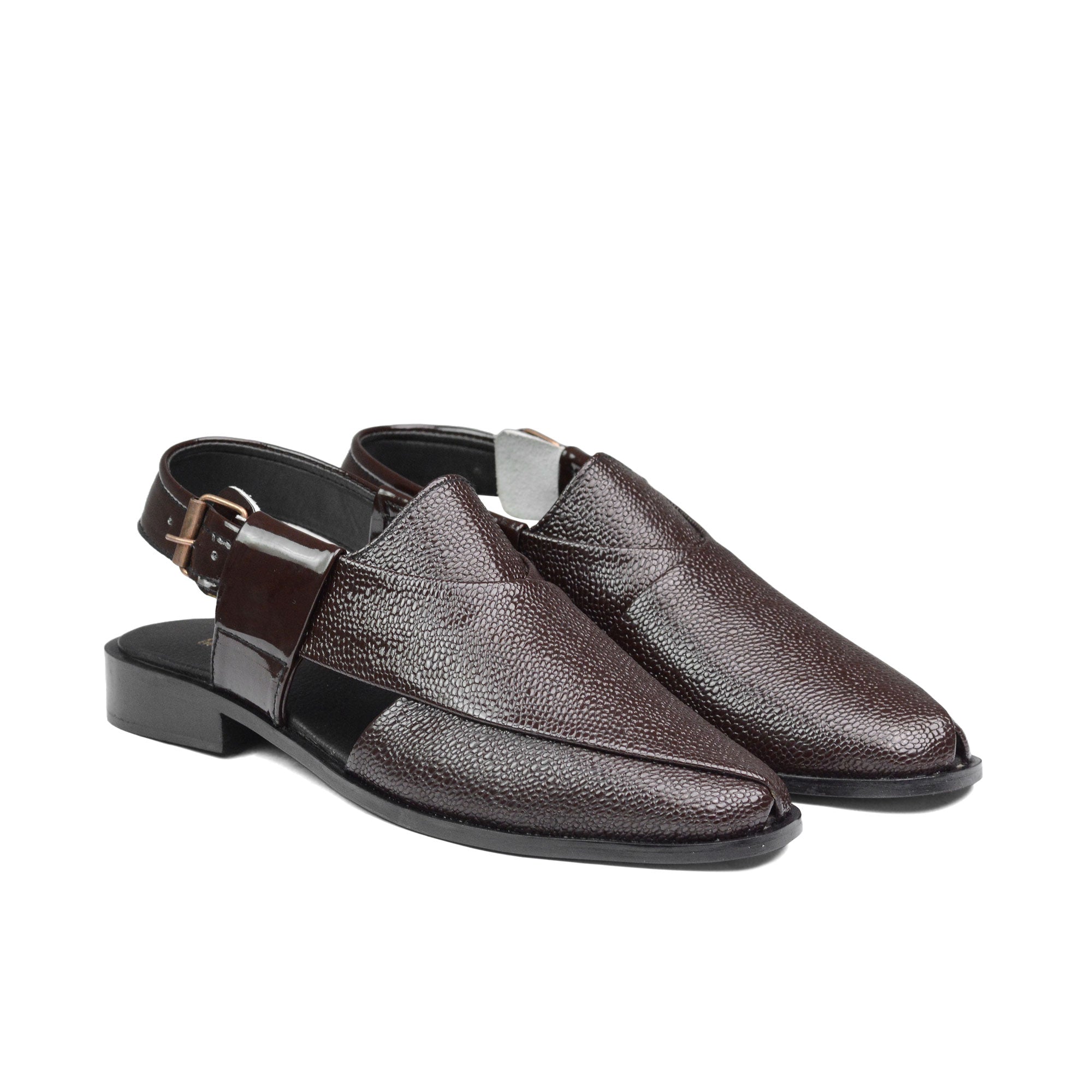 Dark Brown Peshawari Chappal DZ37