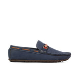 Navy Suede Loafer LS49