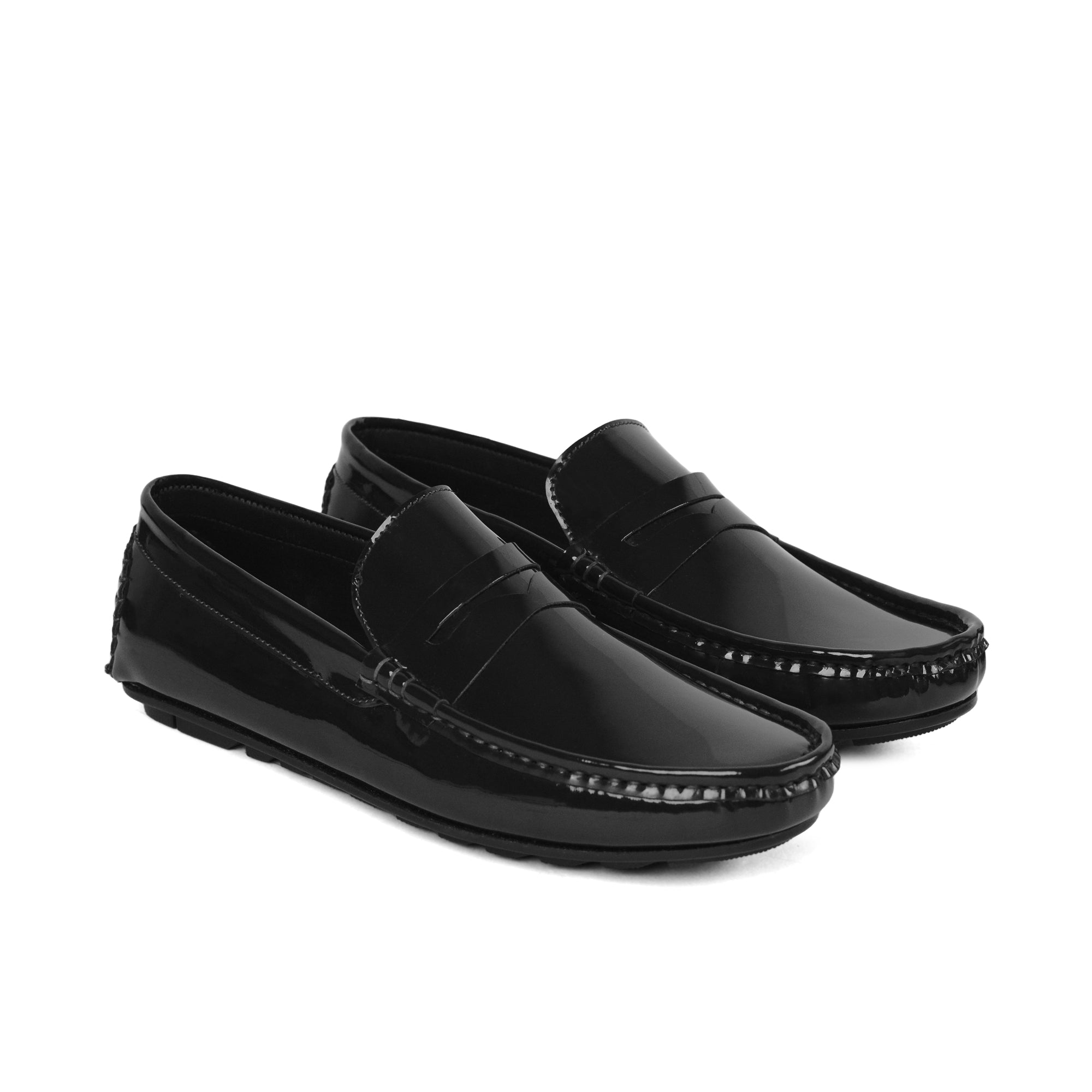 Elegant Black Patent Loafer LS08