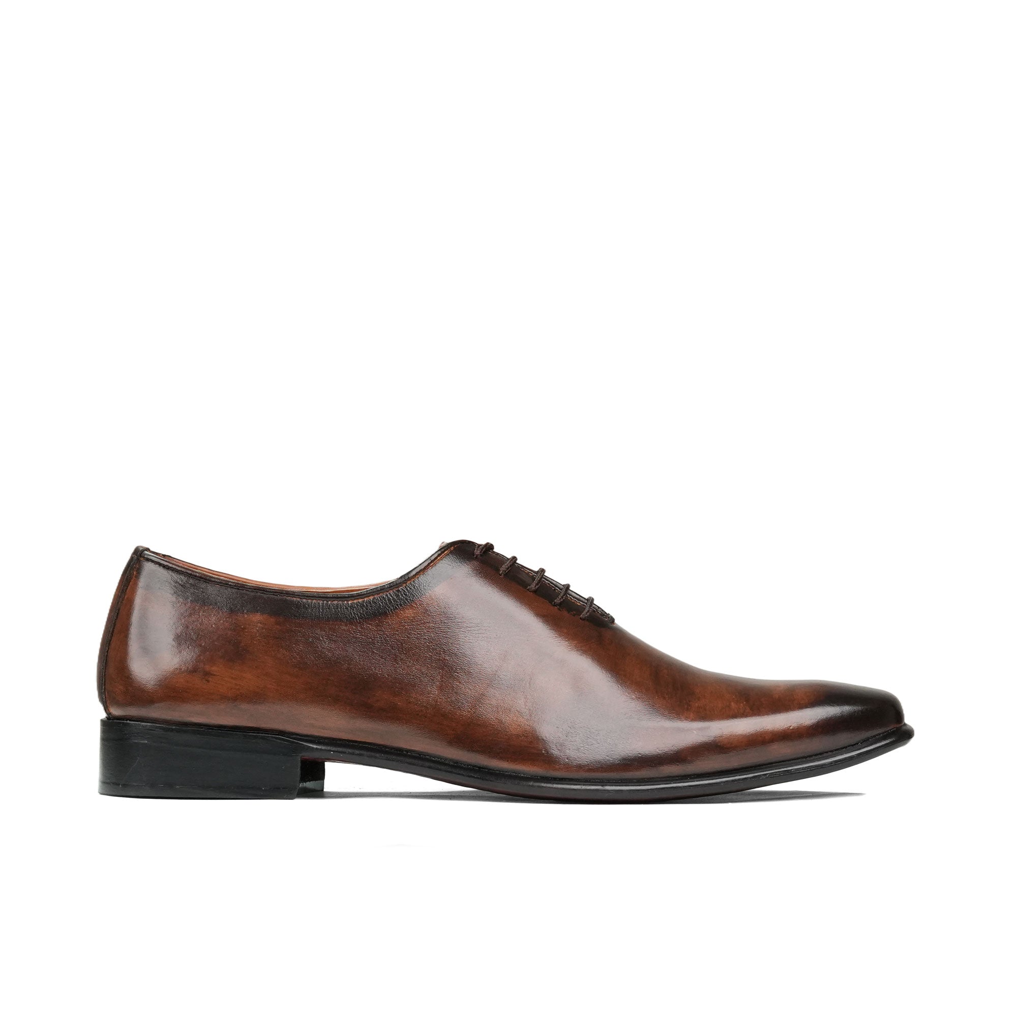 Brown Two Tone Lace Shoe PS03
