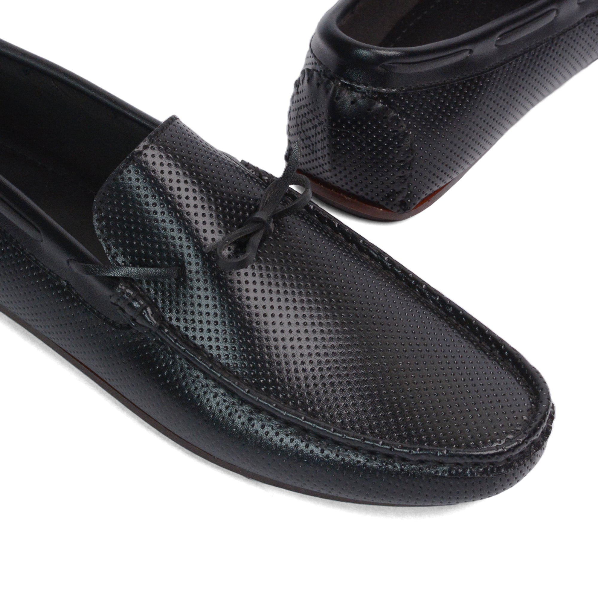 Black Dotted Loafer LS21