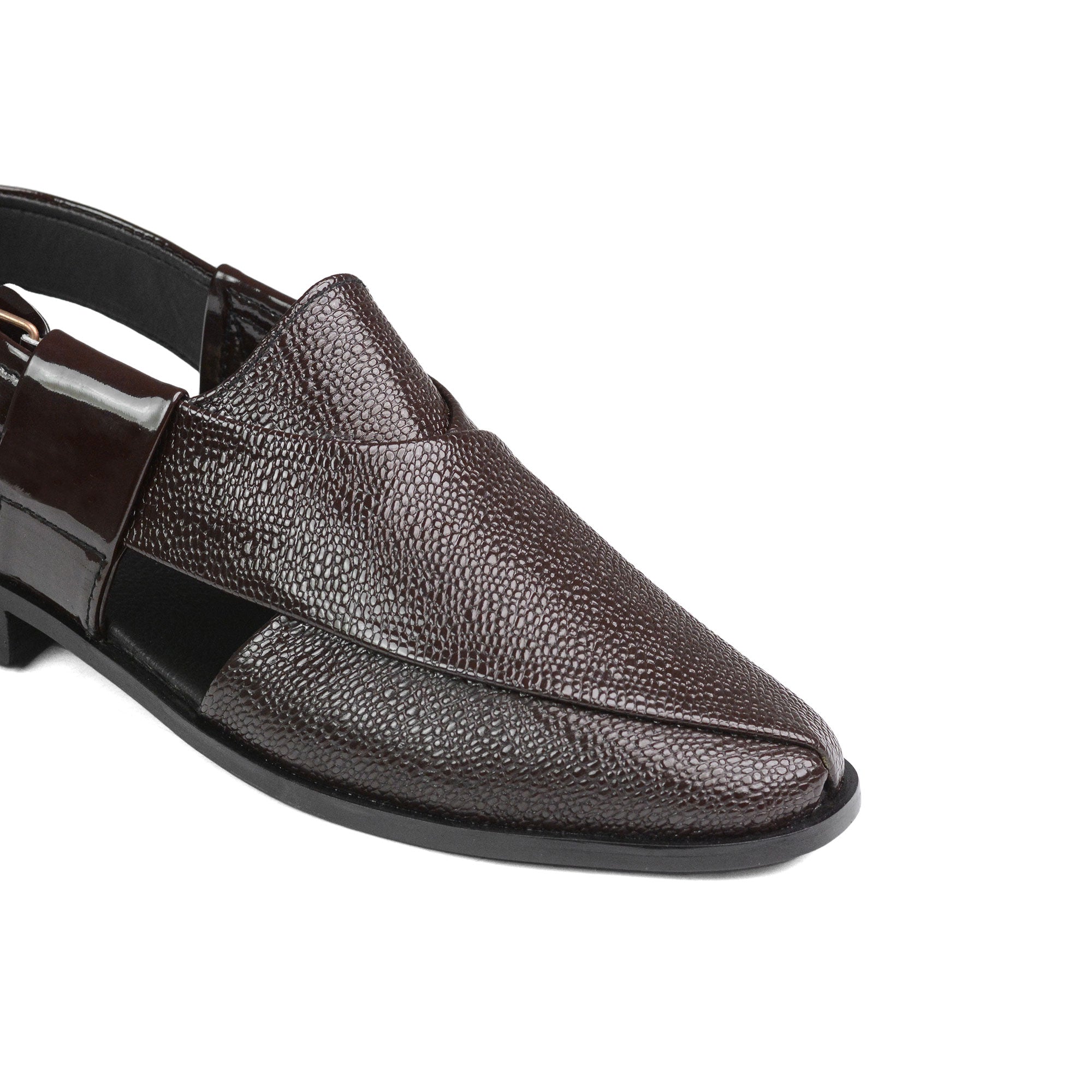 Dark Brown Peshawari Chappal DZ37
