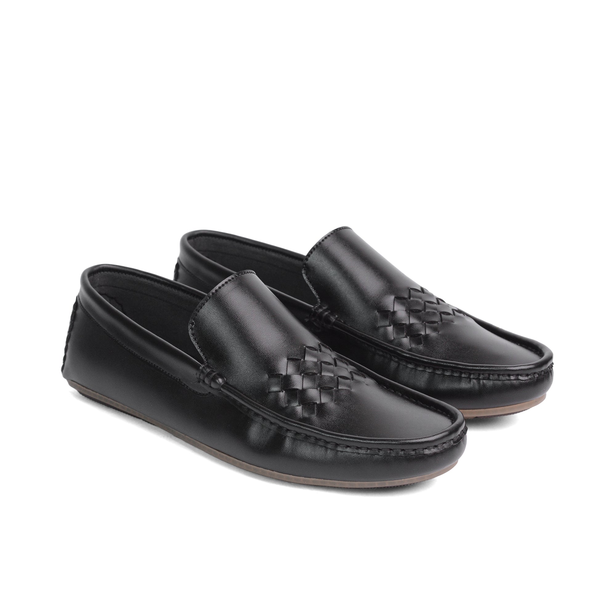 Black Woven Loafer LS31