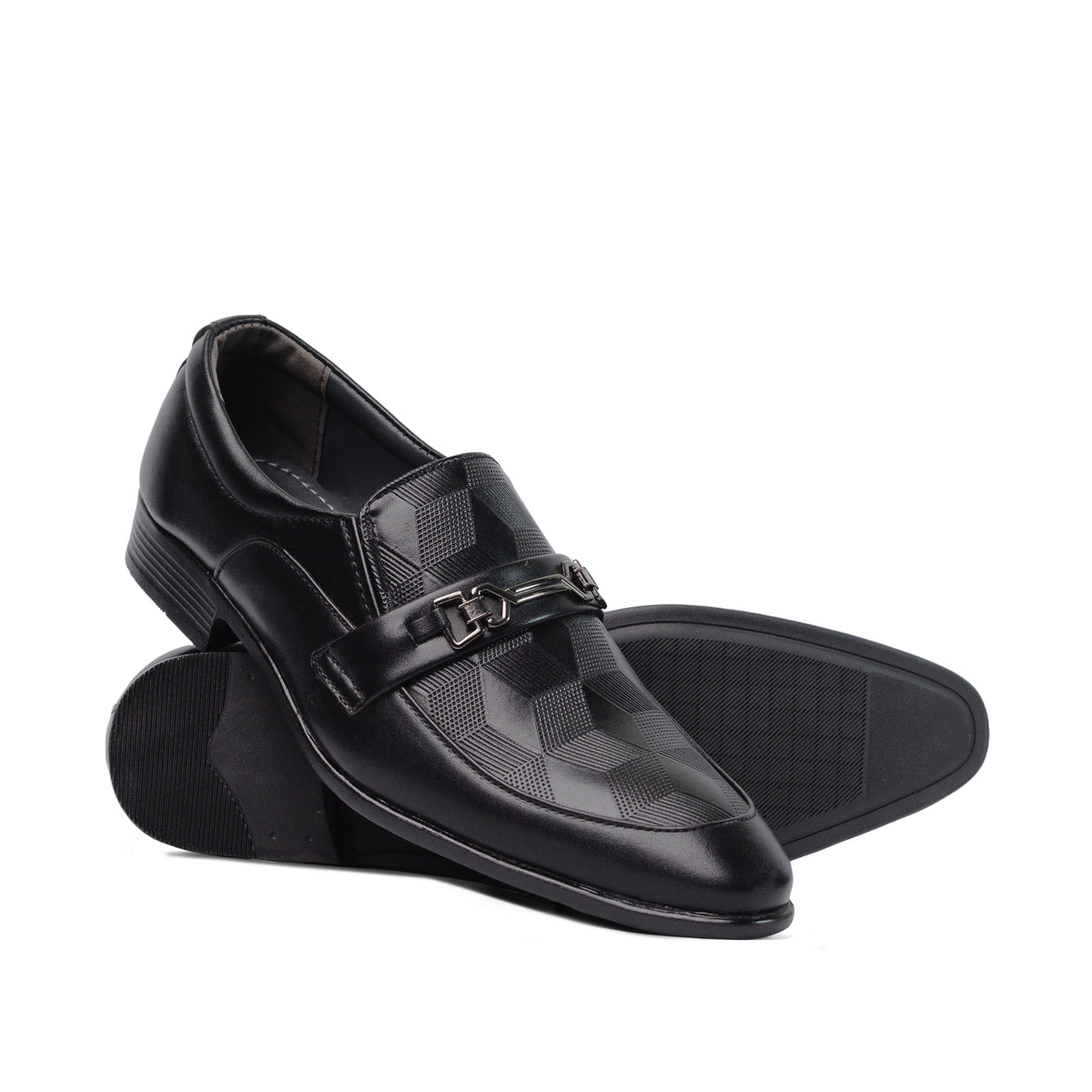 Black Elegant Buckle Shoe FM03