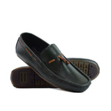 Green Tan Tassel Loafer LS18