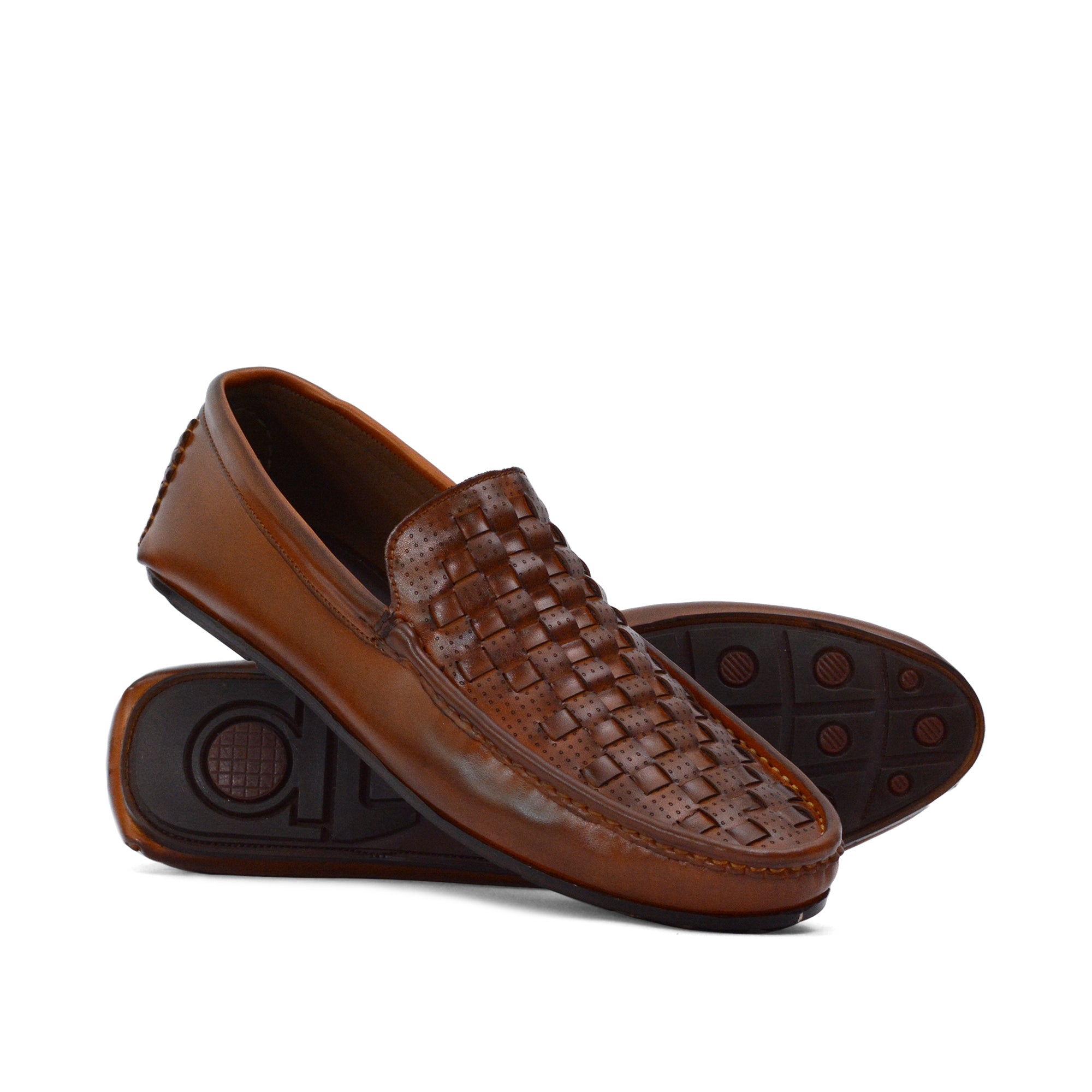 Brown Woven Loafer LA18