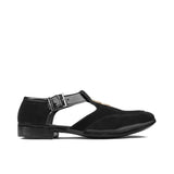 Black Suede & Patent Sandal DZ17