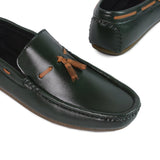 Green Tan Tassel Loafer LS18