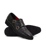 Black Patent Croc Shoe PJ20