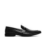 Black Geometric Buckle Shoe FT09