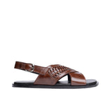 Brown Elegant Woven Sandals DZ23