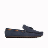 Blue Suede Tassel Loafer LS58