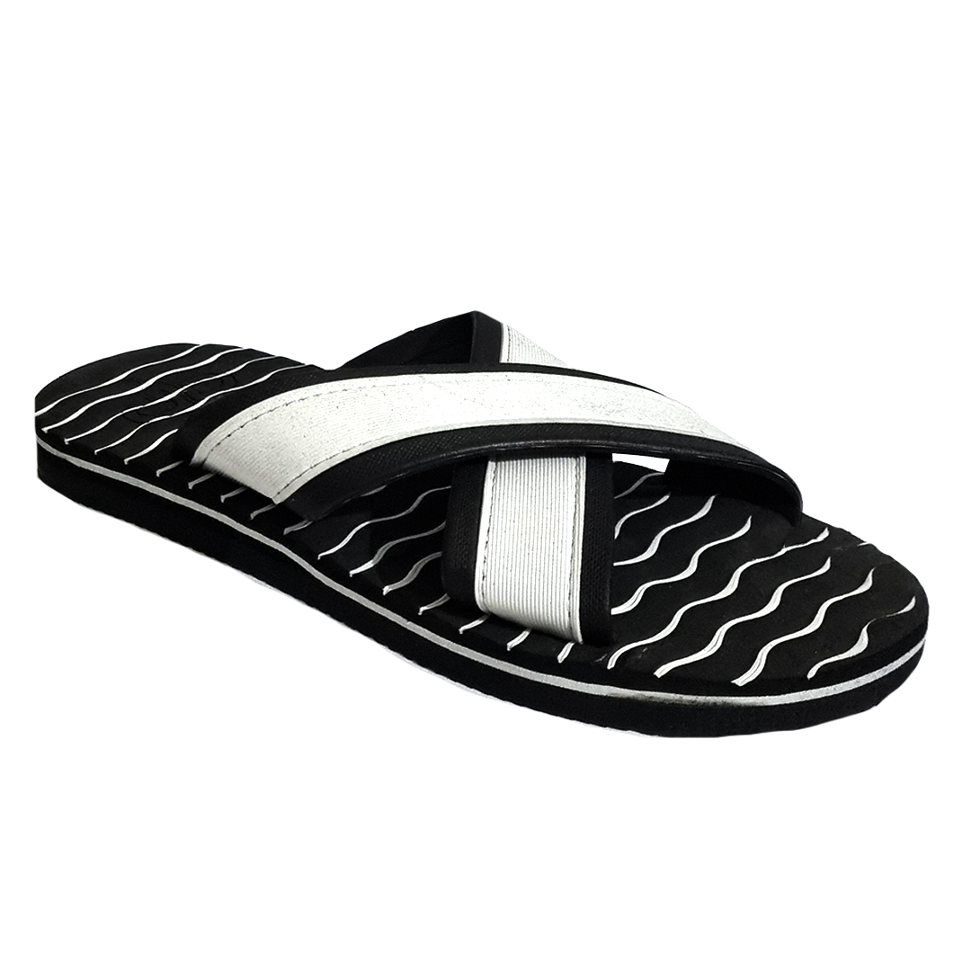 Men Slippers Flip Flop Comfortable Black X2  1216