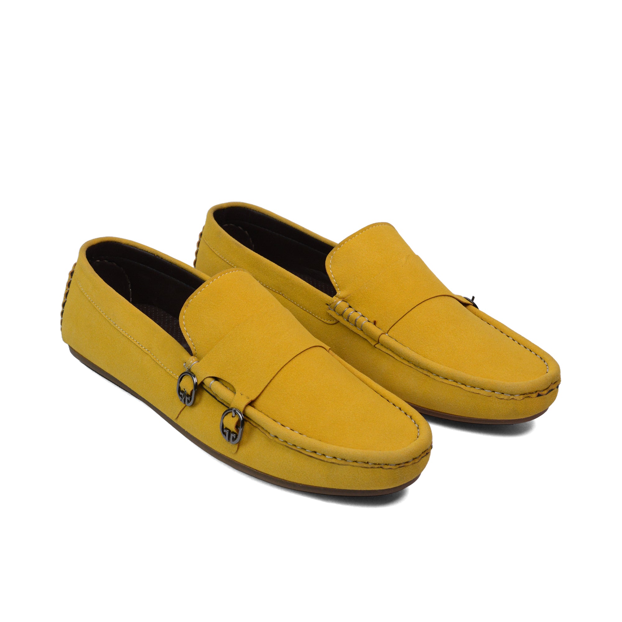 Yellow Elegant Suede Loafer LS63