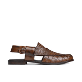 Brown Croc Peshawari Chappal DD06