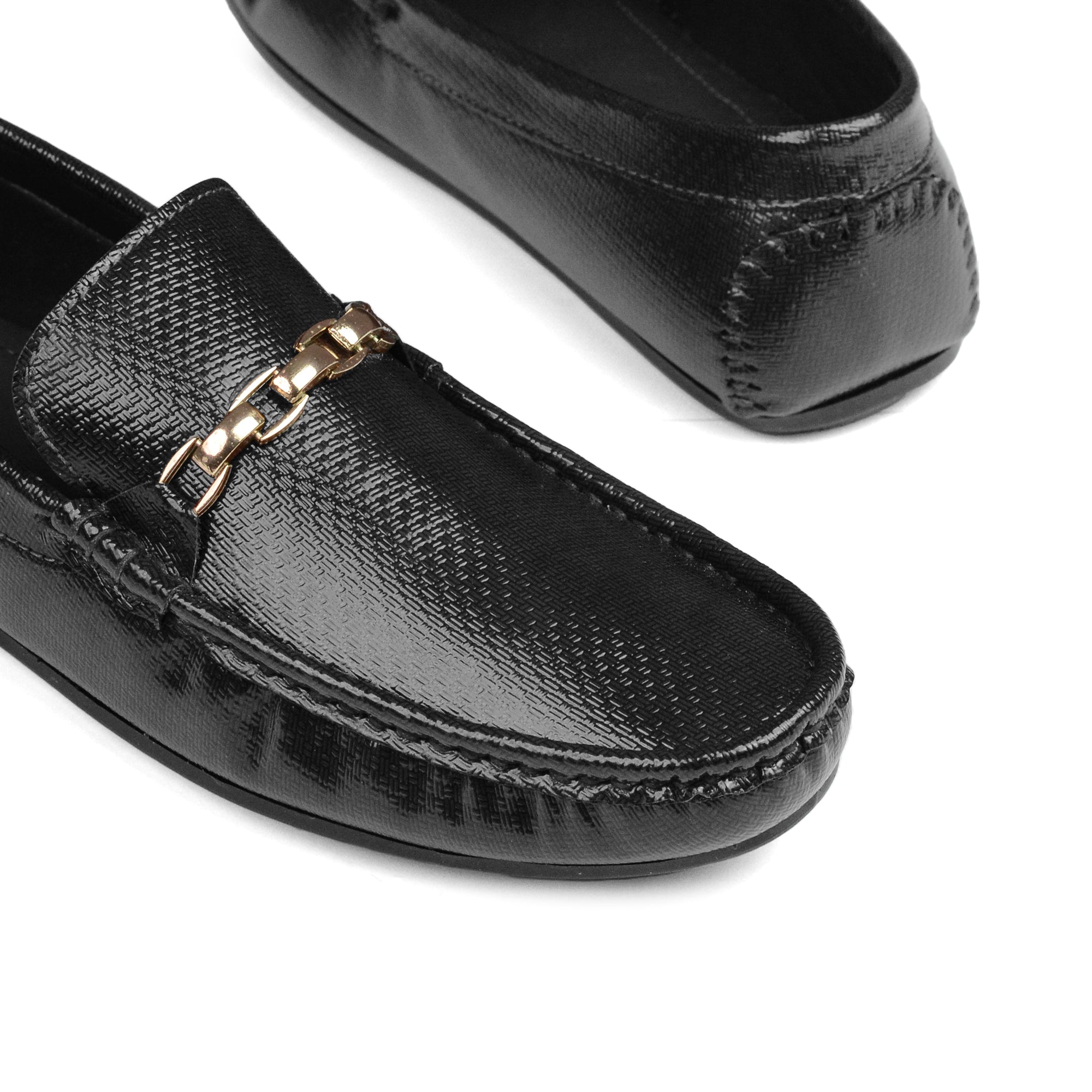 Black Patent Loafer LS35