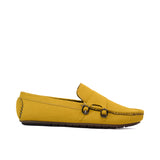 Yellow Elegant Suede Loafer LS63