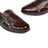 Brown Croc Monk Mule MJ02