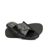 Black Cross Casual Slipper SA23