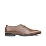 Brown Lace Leather Shoe PJ15