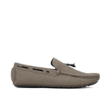 Grey Suede Tassel loafer LS46