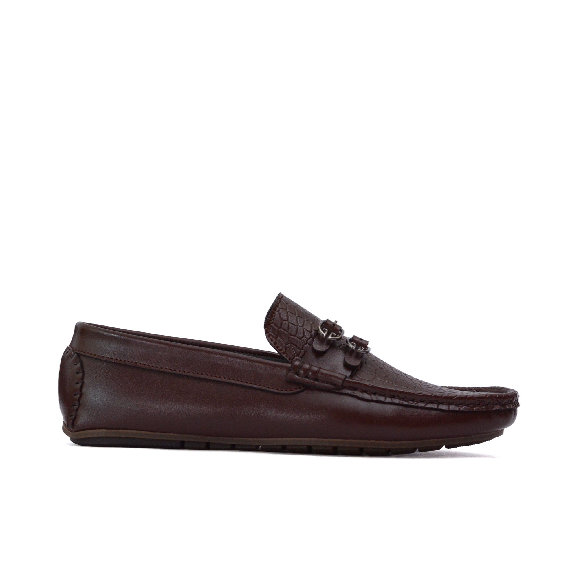 Brown Buckle Crafted Loafer LS04