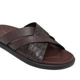 Brown Strap Slipper SU05