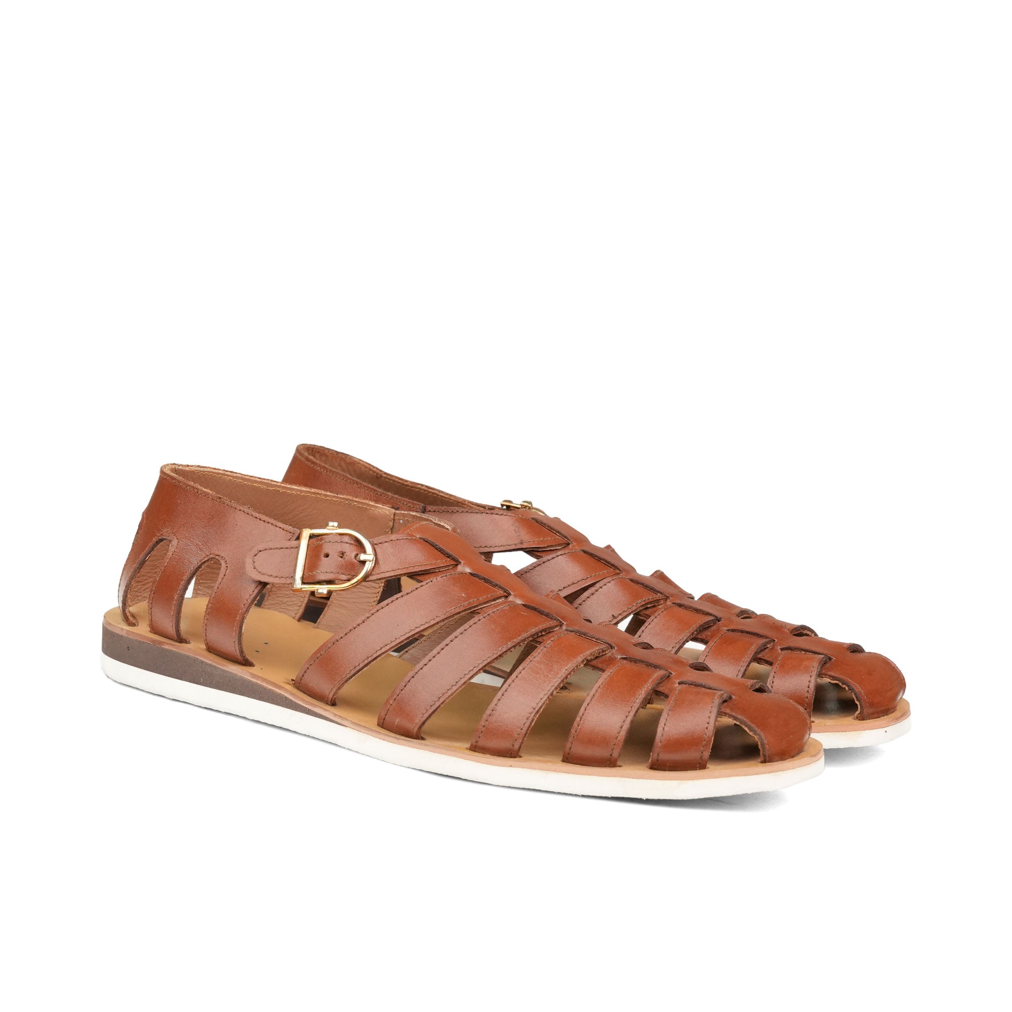 Brown Handmade Sandal DS01