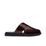 Maroon Patent Peshawari Mule SA04