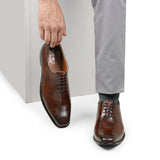Brown Two Tone Lace Shoe PS03