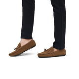 Tan Suede Tassel Loafer LS89