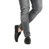 Black Woven Loafer LS10