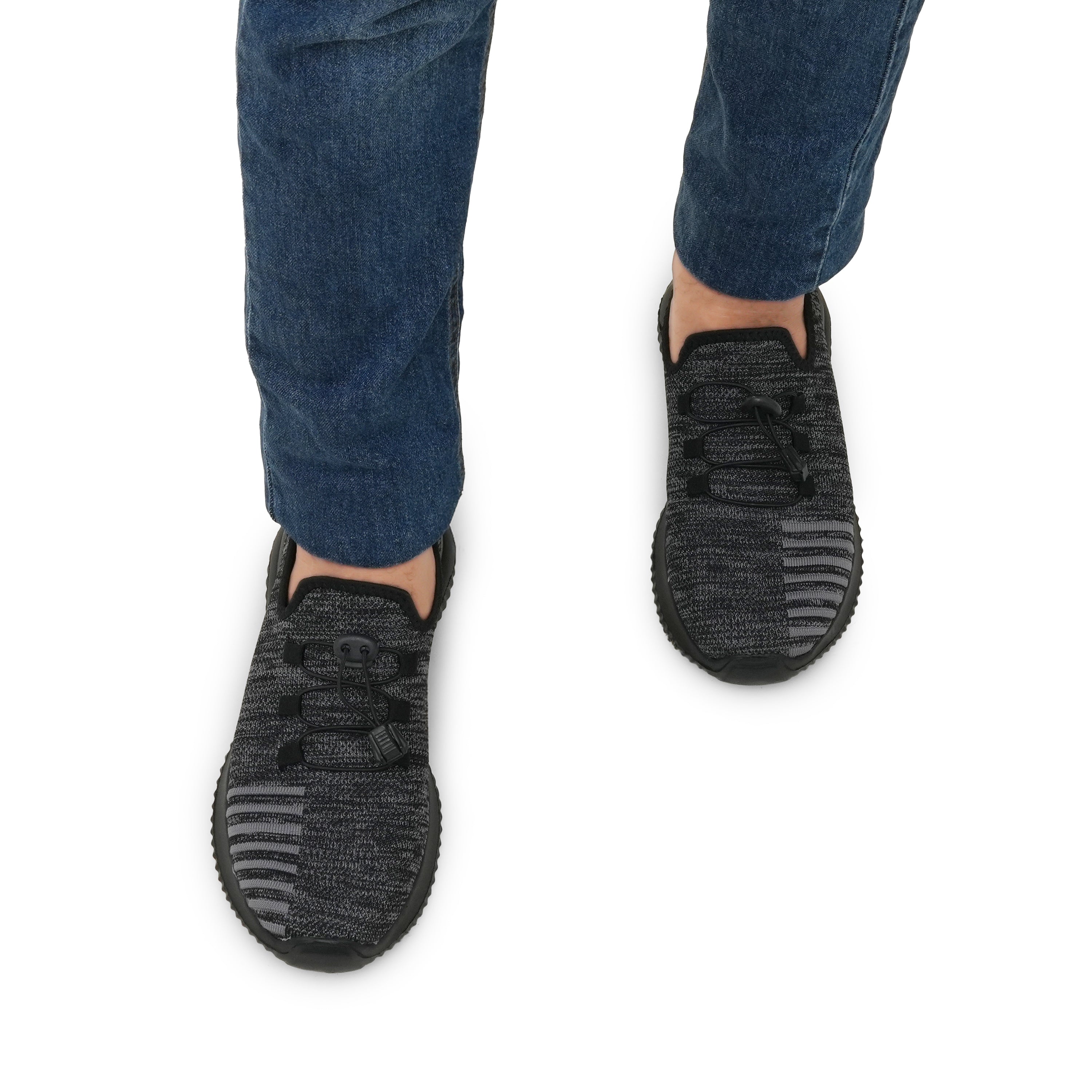 Grey Lace Knitted Running Sneaker NSK-0038