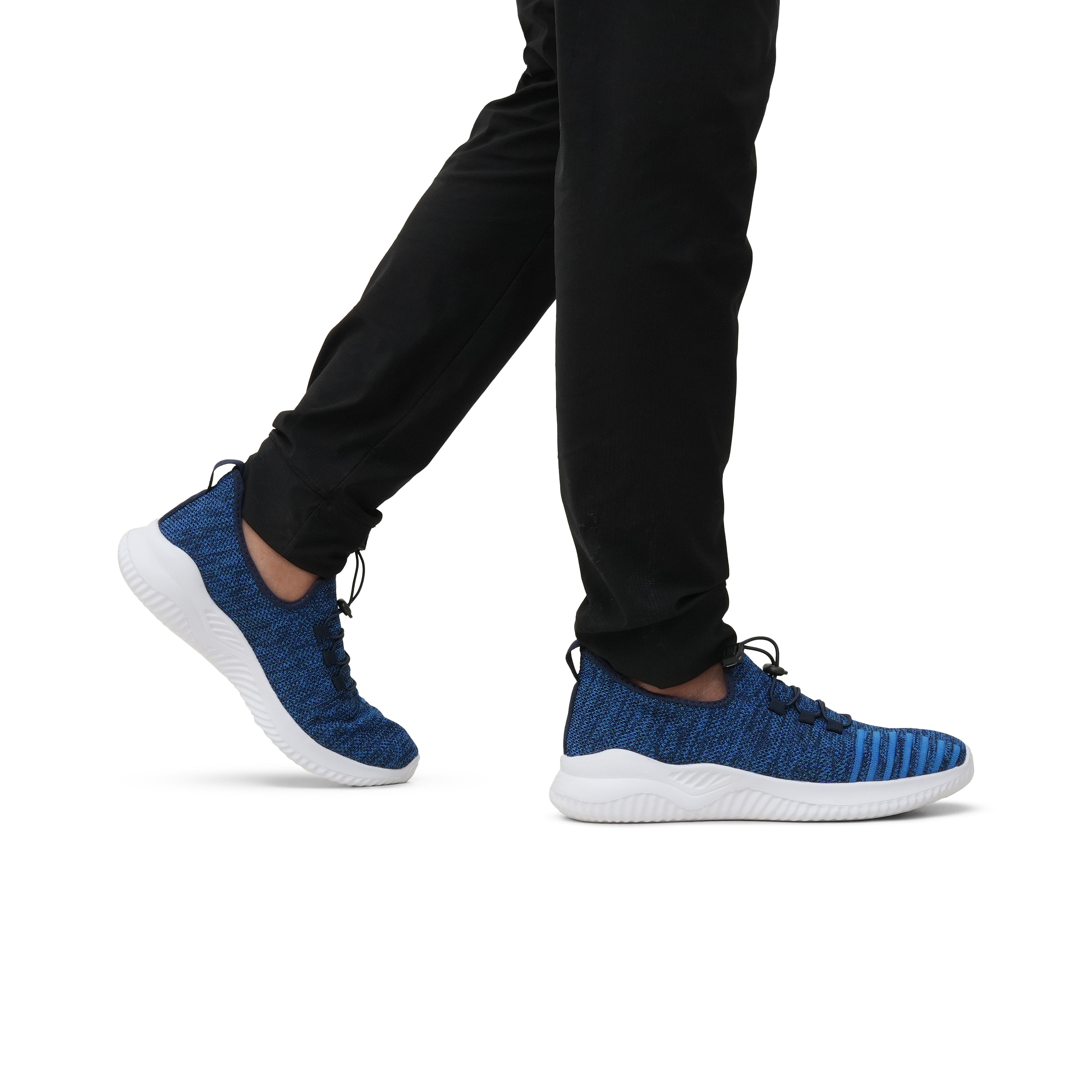 Blue Lace Knitted Running Sneaker NSK-0041