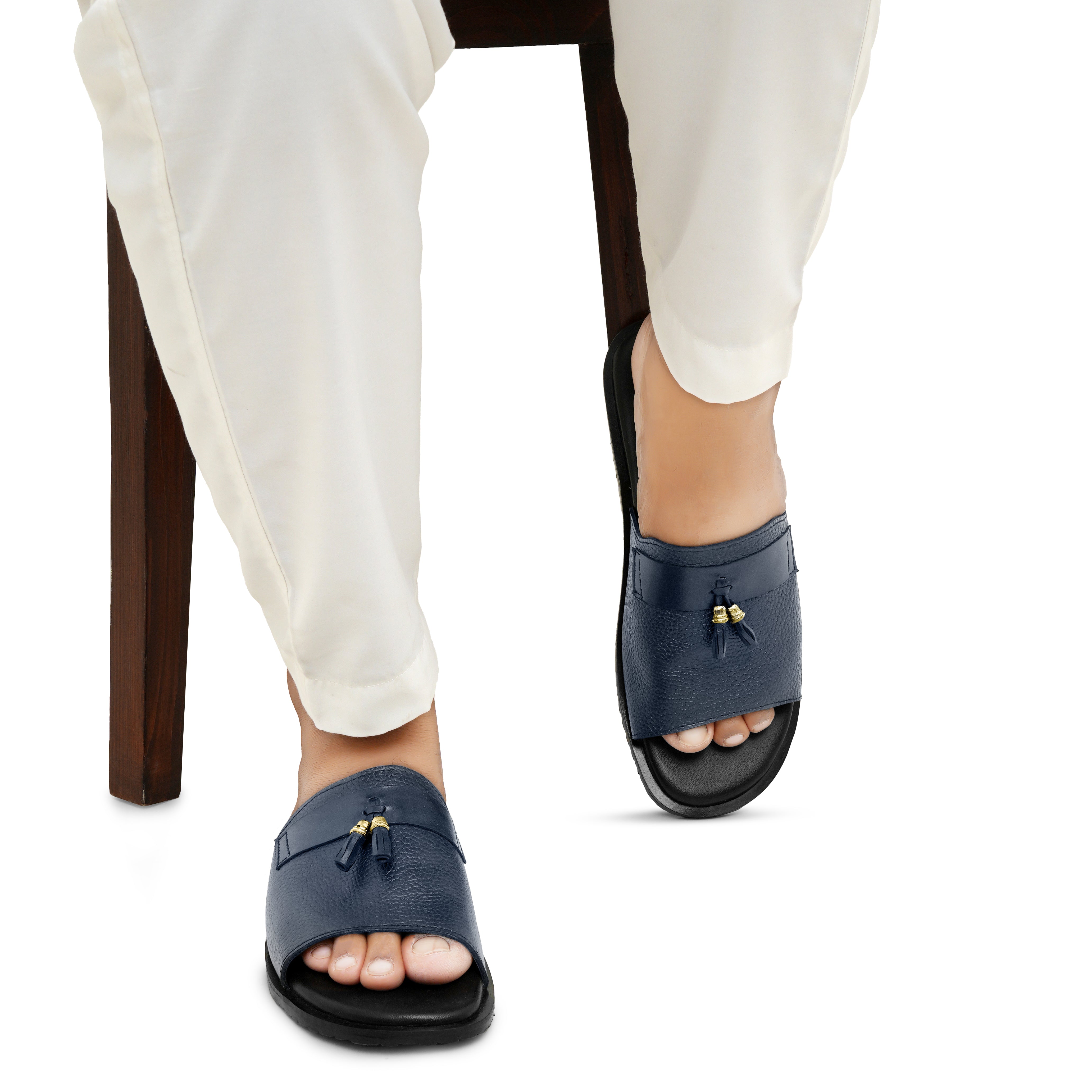 Blue Mild Tassel Slipper SJ09