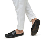 Black Frill Mule MS04