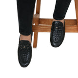 Black Folding Shoe with Elegant Buckle PA52