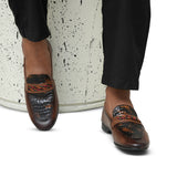 Bronze Croc Folding Shoe PA58