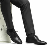 Black Lace Leather Shoe PJ17