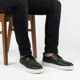 Imported High Sole Green Lace Shoe PM04