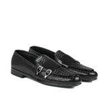 Black Two Monk Shoe FZ10