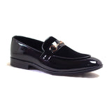 Black Suede & Patent Shoe FJ07