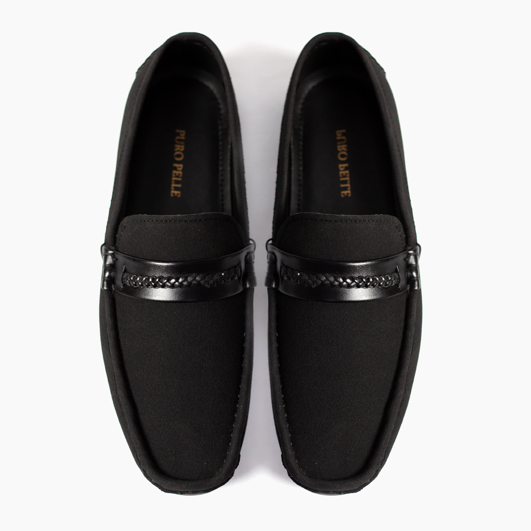 Black Suede Loafer LS24