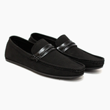 Black Suede Loafer LS24