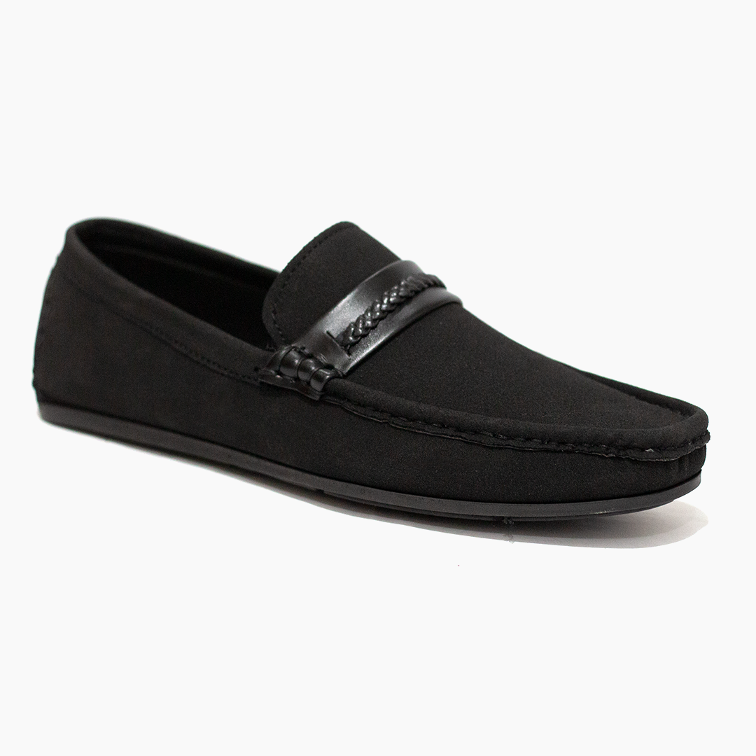 Black Suede Loafer LS24